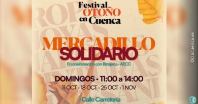 Mercadillo Solidario del Festival Otoño en Cuenca: domingos de 11:00 a 14:00 h en la calle Carretería