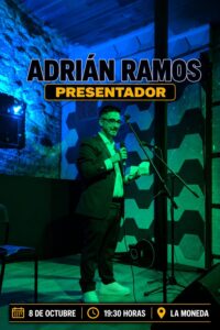 Adrián Ramos, presentador de El Micro Colgao