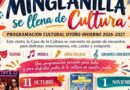 Cartel «Minglanilla se llena de Cultura», programación cultural otoño-invierno 2026-2027