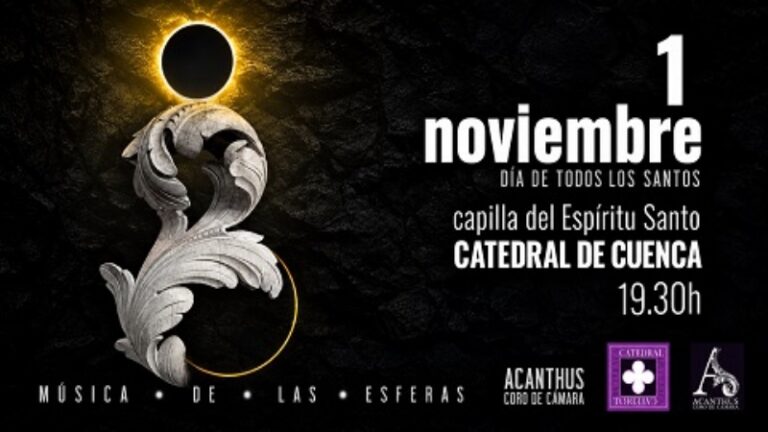 Acanthus Coro de Cámara recuerda a los difuntos con «Música de las Esferas» en la Capilla del Espíritu Santo de la Catedral el 1 de noviembre