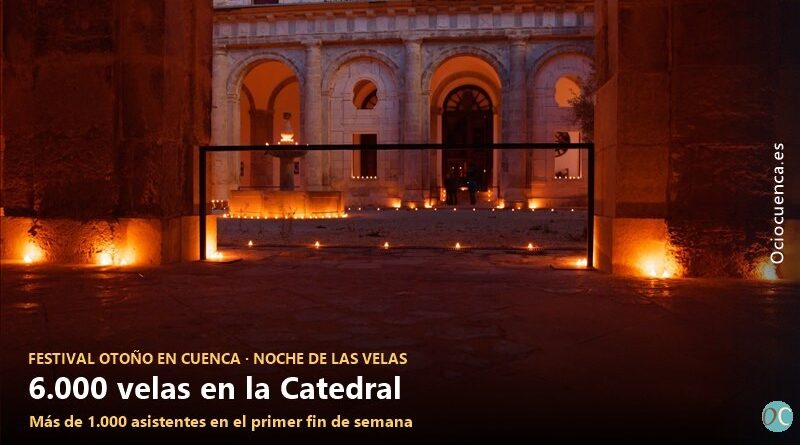 Velas en el claustro de la Catedral de Cuenca durante la Noche de las Velas del Festival de Otoño 2026
