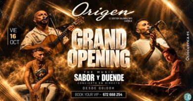 Inauguración de Origen en Cuenca con concierto de Sabor y Duende, viernes 16 de octubre