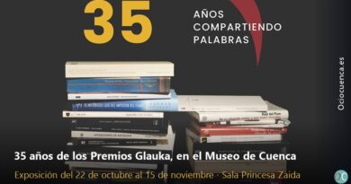 Cartel de la exposición por el XXXV aniversario de los Premios Glauka