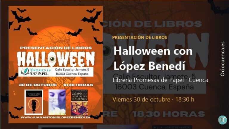 Juan Antonio López Benedí presenta sus libros con una charla sobre Halloween en la librería Promesas de Papel