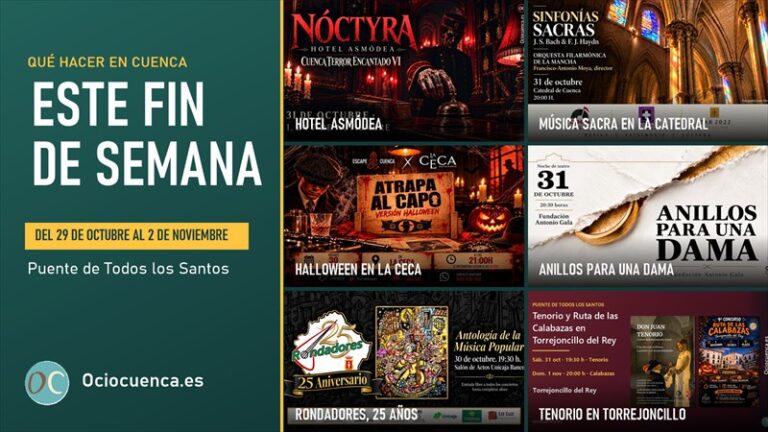 Qué hacer en Cuenca en el puente de Todos los Santos: del 29 de octubre al 2 de noviembre