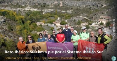 Presentación del Reto Ibérico con Rewilding Spain y la Federación de Deportes de Montaña de Castilla-La Mancha junto a Molinos de Papel