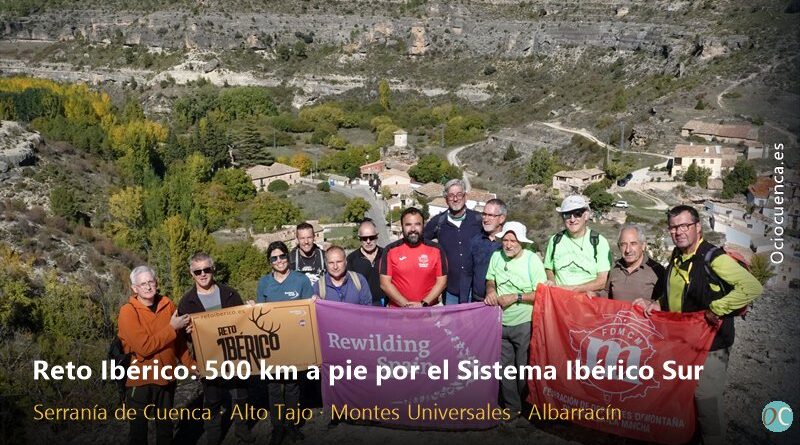 Presentación del Reto Ibérico con Rewilding Spain y la Federación de Deportes de Montaña de Castilla-La Mancha junto a Molinos de Papel