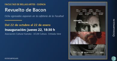Exposición «Revuelto de Bacon» en la cafetería de la Facultad de Bellas Artes de Cuenca