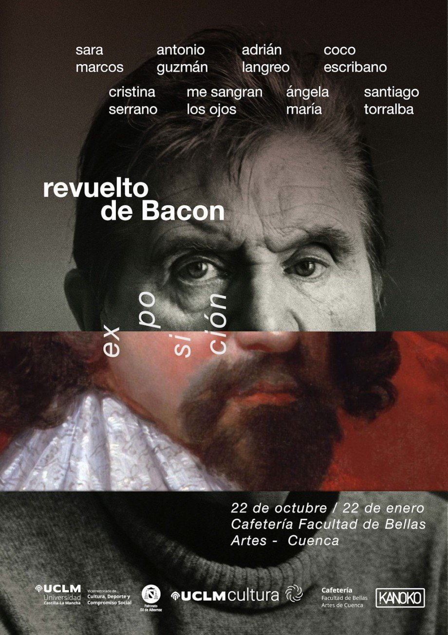 Cartel de la exposición «Revuelto de Bacon», del 22 de octubre al 22 de enero