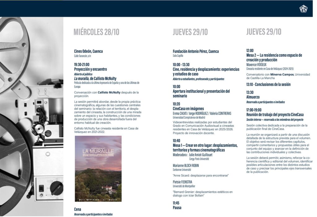 Programa del seminario CineCasa en Cuenca, página 2