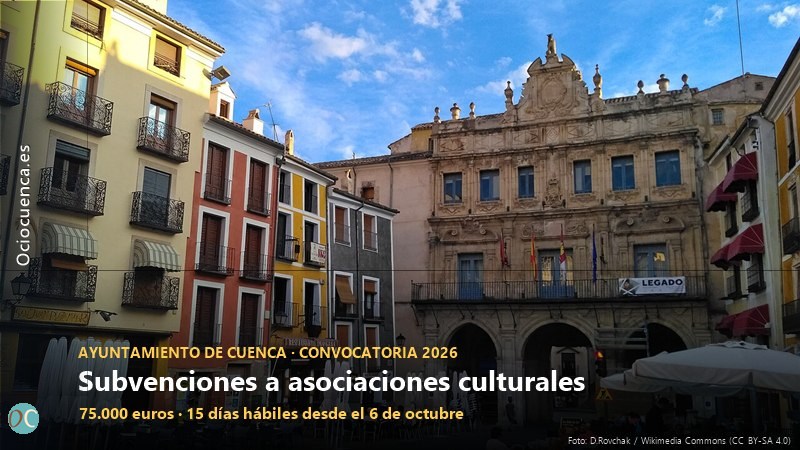Fachada del Ayuntamiento de Cuenca, en la Plaza Mayor