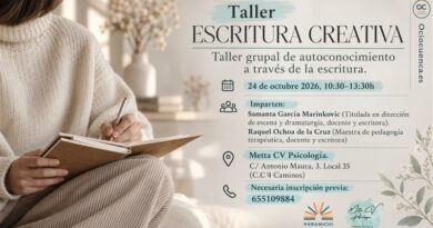Taller de escritura creativa y autoconocimiento en Metta CV Psicología de Cuenca, 24 de octubre