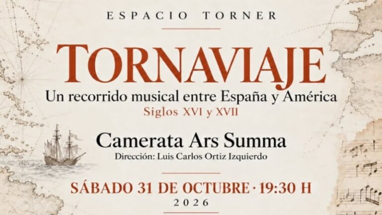 Camerata Ars Summa lleva «Tornaviaje» al Espacio Torner el sábado 31 de octubre, con entrada gratuita