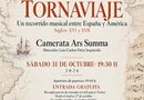 Camerata Ars Summa lleva «Tornaviaje» al Espacio Torner el sábado 31 de octubre, con entrada gratuita