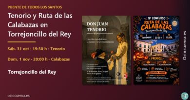 Carteles del Don Juan Tenorio y de la Ruta de las Calabazas en Torrejoncillo del Rey