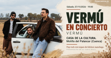 Vermú lleva su pop-rock con raíces manchegas a Motilla del Palancar el 7 de noviembre