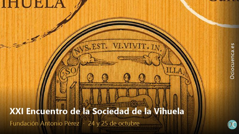 Detalle del cartel del XXI Encuentro de la Sociedad de la Vihuela en Cuenca